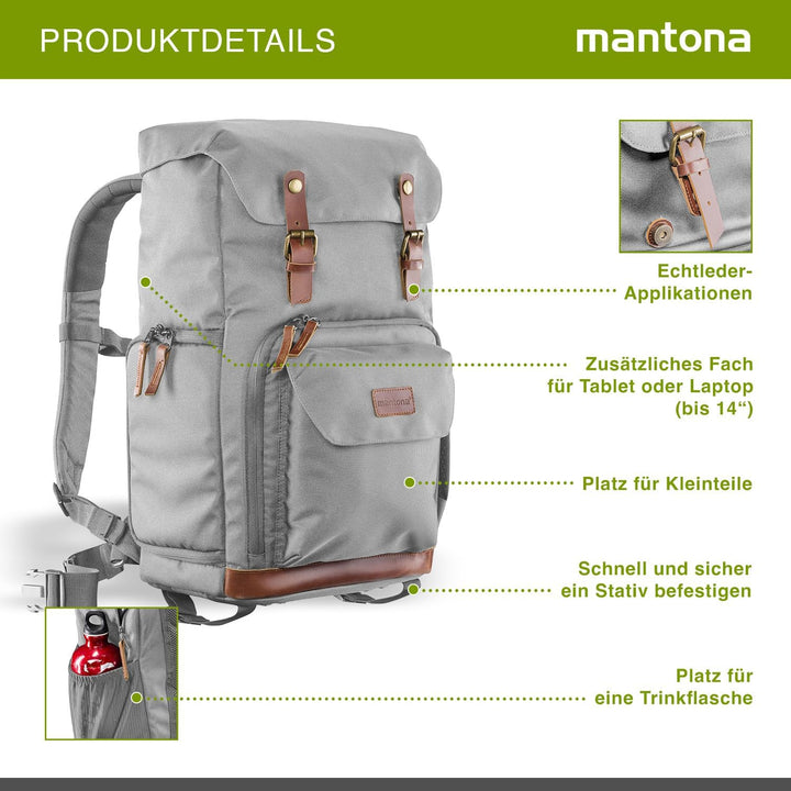 Mantona Fotorucksack Luis Luis Grau, Luis Grau