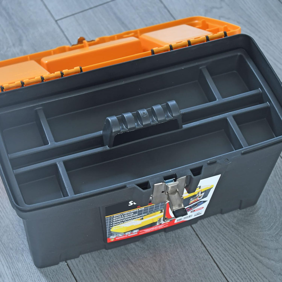 Werkzeugkoffer PRO mit Metallverschluss LEER Werkzeugkasten Abschliessbar Werkzeugbox Sortimentskoff