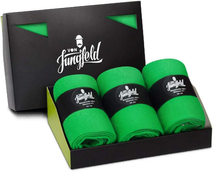 von Jungfeld - 3er Set Classic Socken für Damen & Herren Gr. 39-46 - Hochwertige Socken aus Bio-Baum