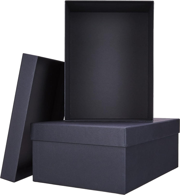 Rössler 13491453700 - S.O.H.O. Boxline 2er Kartonage, rechteckig, Schwarz, Schwarz