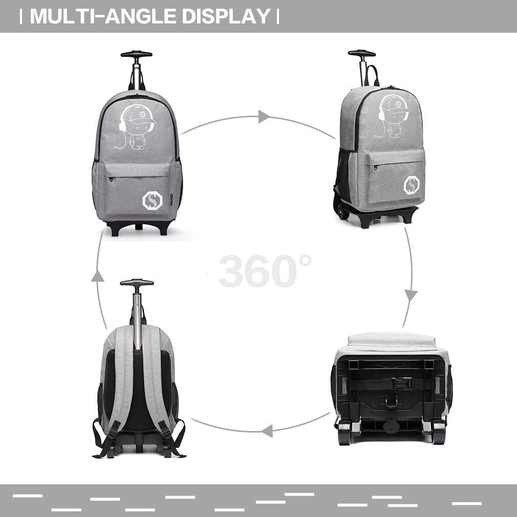 KONO Kinderrucksack Rucksack Backpack Schulrucksack Gepäck Koffer Kabine Rädern Trolley Reise Rädern