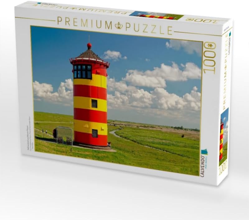 CALVENDO Puzzle Ostfriesland Leuchtturm Pilsum 1000 Teile Lege-Grösse 64 x 48 cm Foto-Puzzle Bild vo