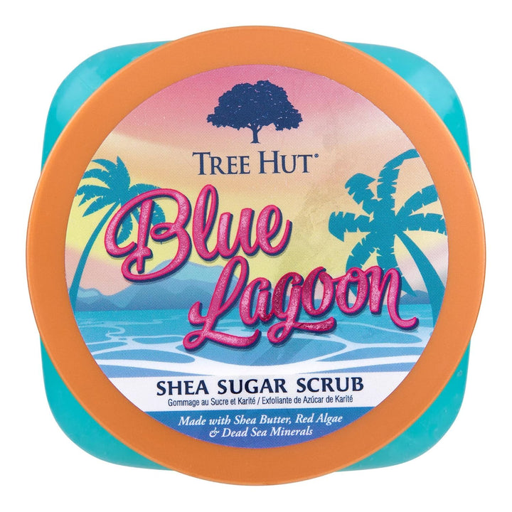 Tree Hut Blue Lagoon Shea-Zucker-Peeling, 470 ml, ultra-feuchtigkeitsspendendes Peeling und Peeling,