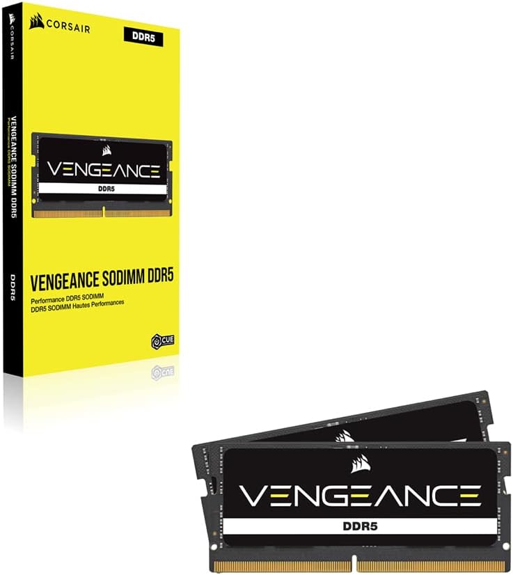 CORSAIR Vengeance DDR5 SODIMM 32GB (2x16GB) DDR5 5600MHz C48 (Kompatibel Mit Fast Allen Intel Und AM