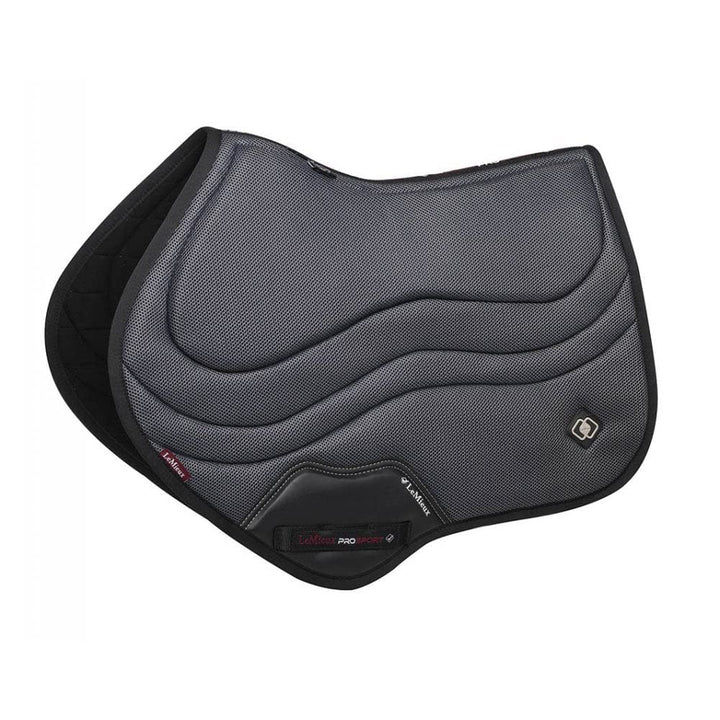 LeMieux Prosport Lustre Close Contact Square (D-Ring), Satteldecke Unisex Erwachsene L Schwarz, L Sc