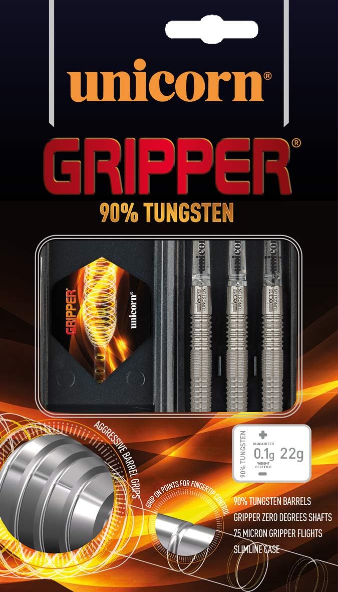 Unicorn Gripper Steel Dart 23g schwarz/orange, 23g schwarz/orange