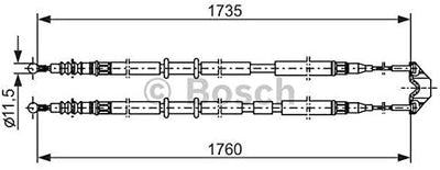 Bosch 1987477934 Bremsseil