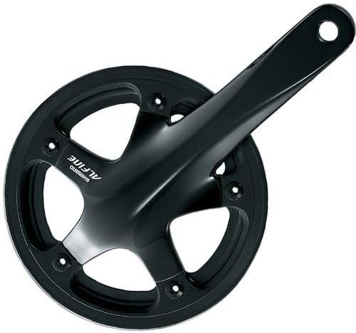 SHIMANO Alfine KRG 45 Teeth 170mm FC-S501 with KSS Hollowtech II (Black) Schwarz, Schwarz