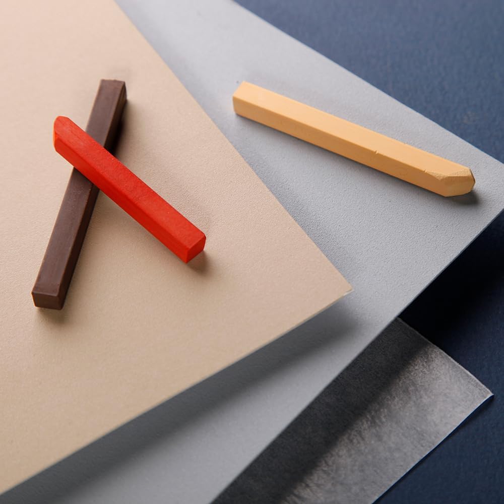 Clairefontaine 96112C Zeichenblock Pastelmat (12 Blatt, 30 x 40 cm, 360 g, mit 4 transparenten Trenn