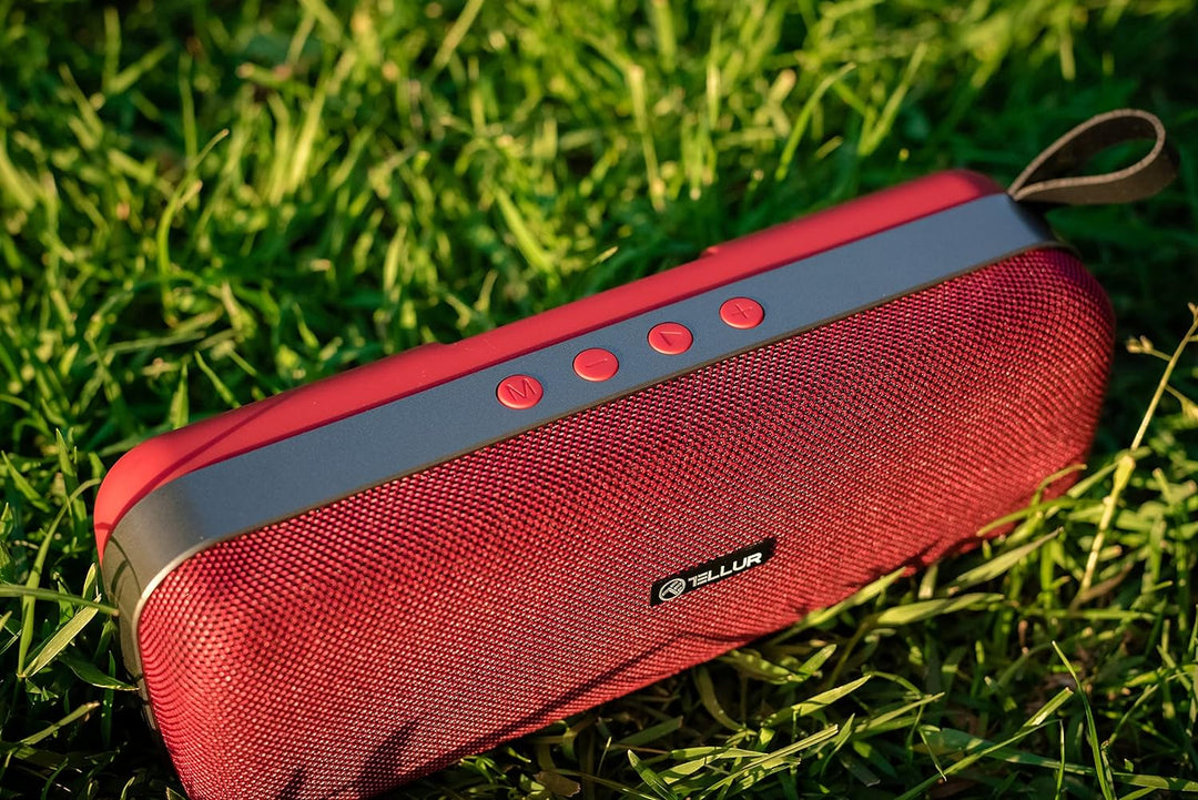 TELLUR Loop Bluetooth Lautsprecher mit Radio, 10W, Kompakte Musikbox Bluetooth mit True Wireless Ste