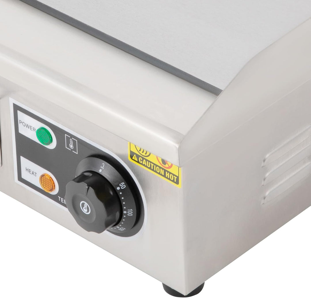 2000W Kommerzielle elektrische Grillplatte, Edelstahl Grill, 14 Zoll elektrische Grillplatte 35.5 *