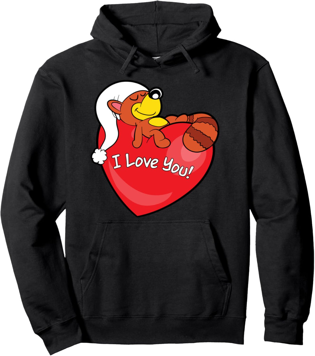 Romantisch Valentinstag I love you Herz Liebe Bär Freundin Pullover Hoodie