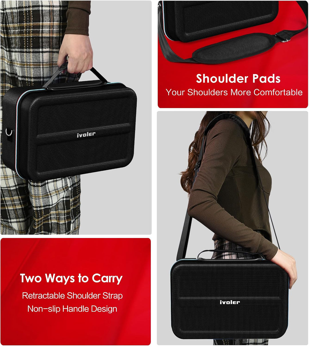 ivoler Tasche Kompatibel mit Nintendo Switch 2 Model 2025, Deluxe Harte Tragetasche Schutz Portable