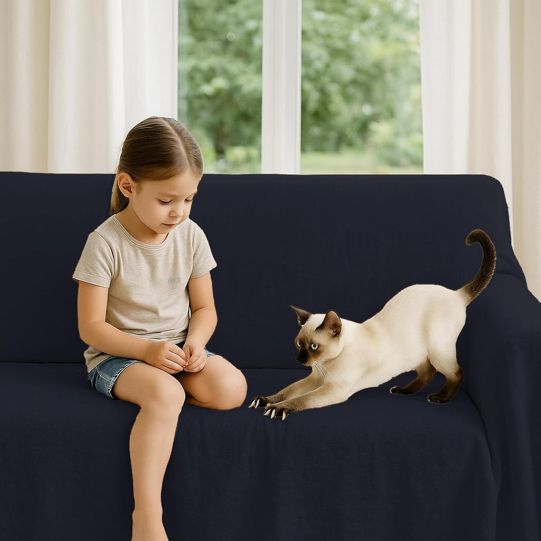 Byour3 - Bettüberwurf Bio-Baumwolle Gemischte Doppelbett Einzelbett Queen Size Bettdecke Sommer Früh