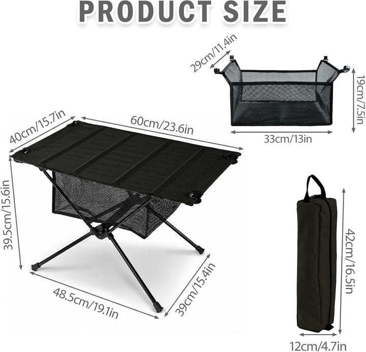 Campingtisch Faltbar - Klapptisch Camping Tisch Höhenverstellbar Ultraleicht Stabil Aluminium Outdoo