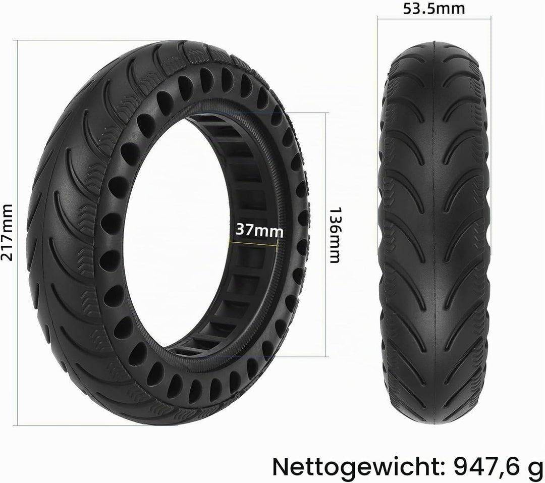 9x2,125 Vollreifen, Reifen Solid 9 Zoll Premium Soft für Xiaomi M365 Elektroroller Vollgummireifen V