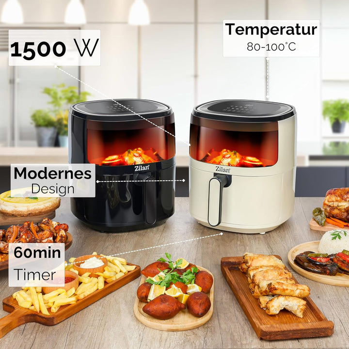 Heissluftfritteuse 5 Liter Heissluft-Frittieren Mini Backofen Heissluftfritteuse - Grillen Backen Dö