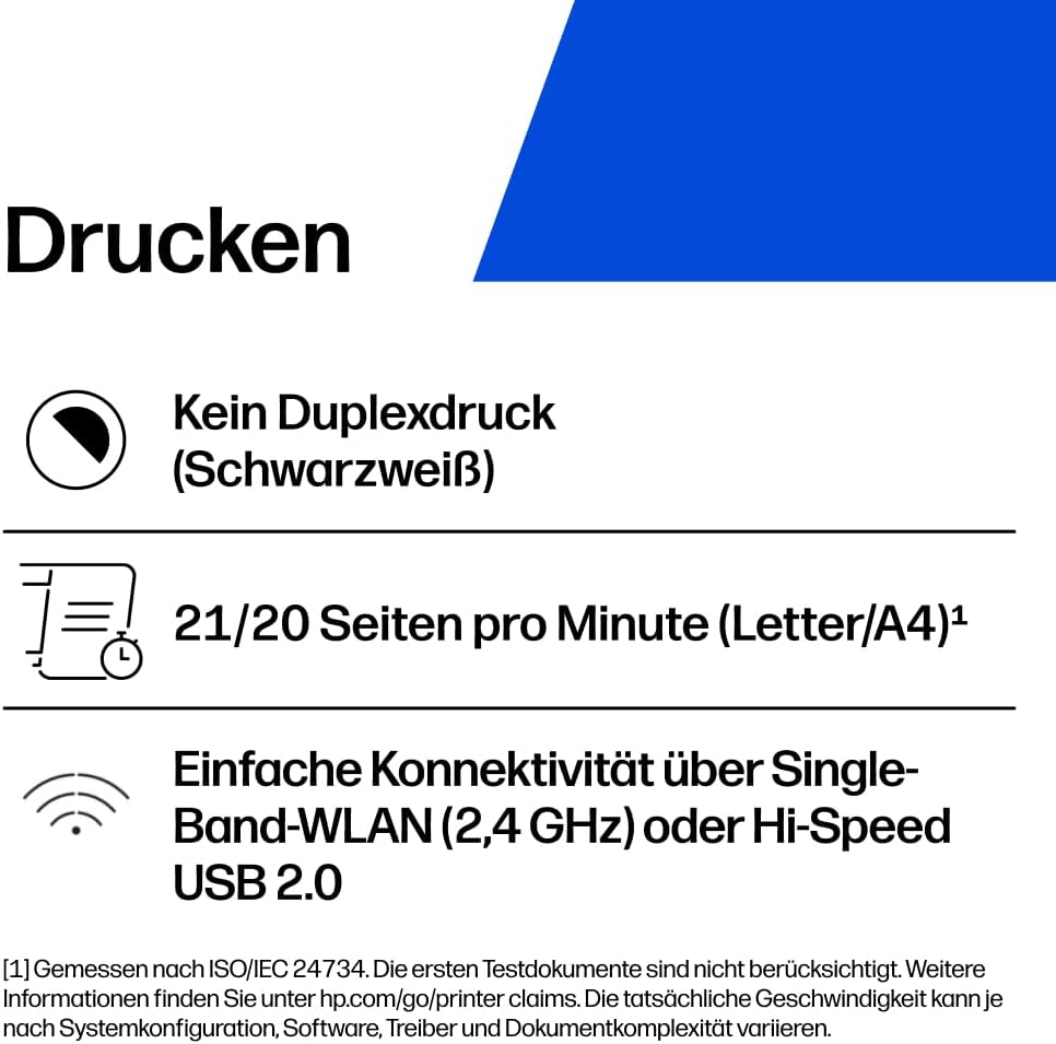 HP LaserJet M110w Laserdrucker Schwarz-Weiss, Monolaser, 20€ Cashback, Drucker, WLAN, Airprint, HP S