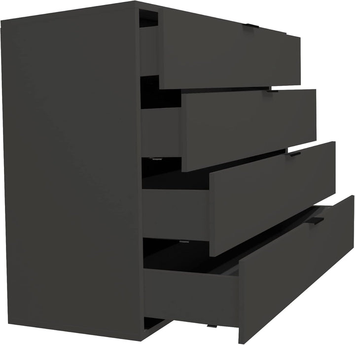 DEINE TANTE EMMA Bonnie/KO_04-119 anthrazit matt Lack Schubladenkommode Kommode Sideboard ca. 119 x