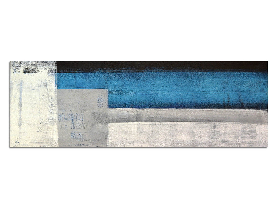 Paul Sinus Art Panoramabild auf Leinwand und Keilrahmen 150x50cm Gemälde Malerei Kunst abstrakt