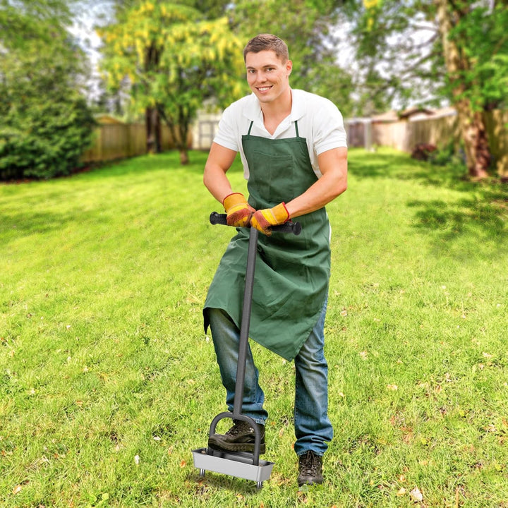 BeneLabel Rasenlüfter, 2 Zinken Garten Gras Belüftung Boden Aerifizierer Handvertikutierer Stecker W