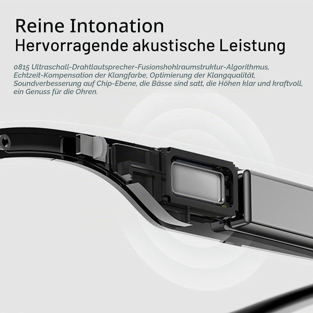 Smart-Brillen-Übersetzer, KI-Übersetzungsbrille mit Unterstützung für 160 Sprachen, Bluetooth-Smart-