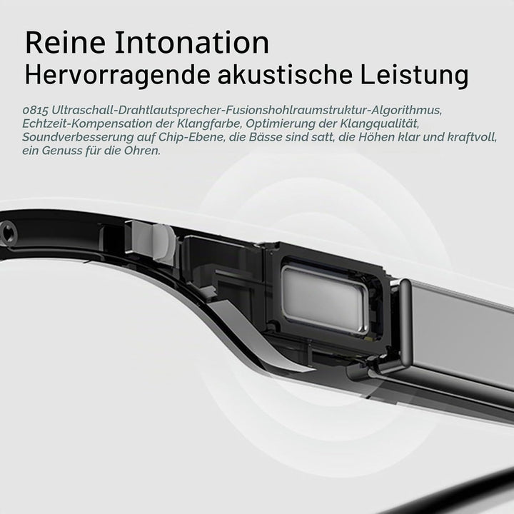 Smart-Brillen-Übersetzer, KI-Übersetzungsbrille mit Unterstützung für 160 Sprachen, Bluetooth-Smart-