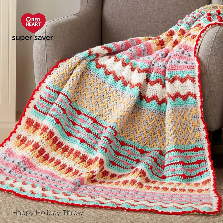 Red Heart Super Saver Aran-Garn – 3 Packungen mit 198 g – Acryl – 4 Medium (Kammgarn) – 360 Meter –
