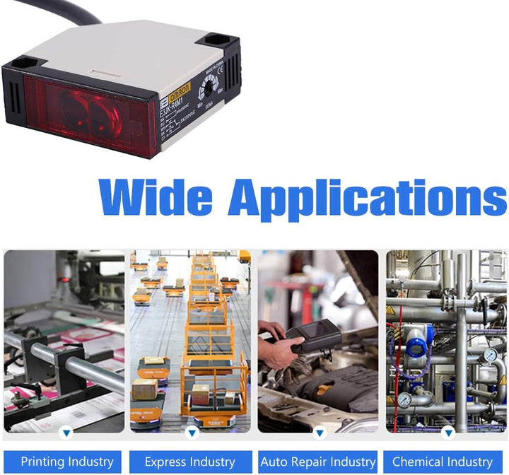 Keenso Reflexions Lichtschranke, E3JK-R4M1 Reflexions-Lichtschranke AC 90-250V 3A Lichtschranke Spie