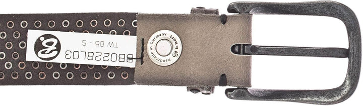 B.Belt Zoe Black Leather Belt W105 Taupe