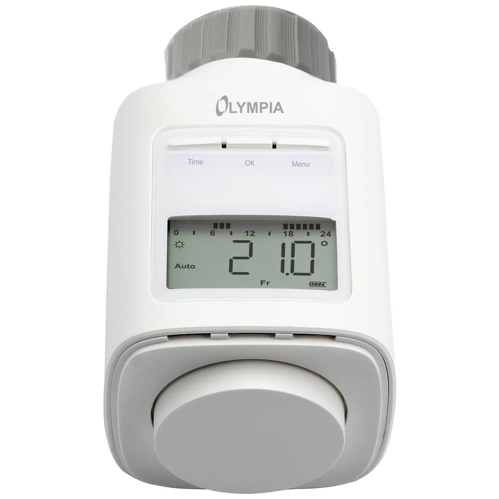 OLYMPIA HT430-23A Energiespar-Heizungsregler|9 Heiz- und Sparzeiten einstellbar|Weiss