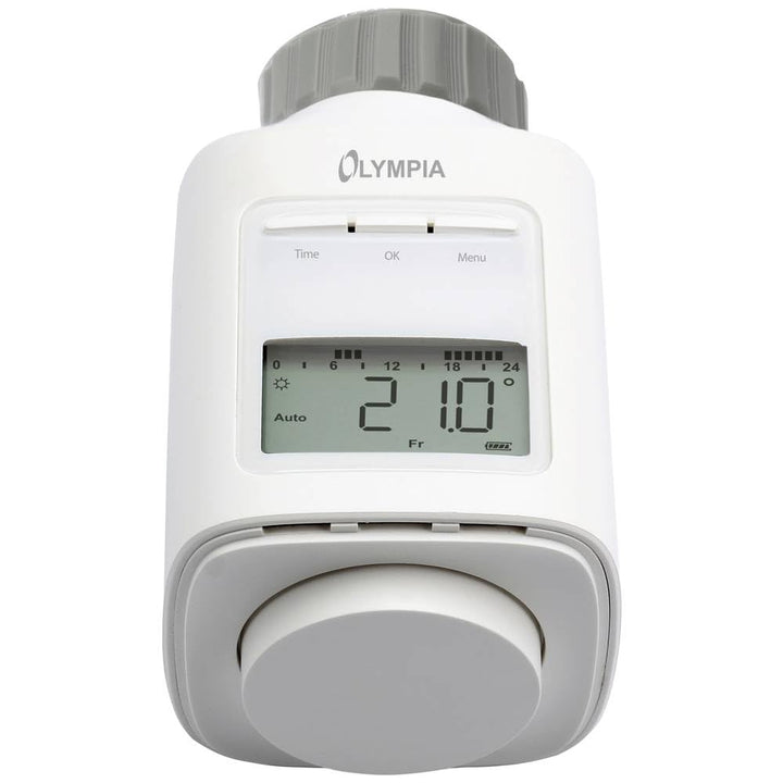 OLYMPIA HT430-23A Energiespar-Heizungsregler|9 Heiz- und Sparzeiten einstellbar|Weiss