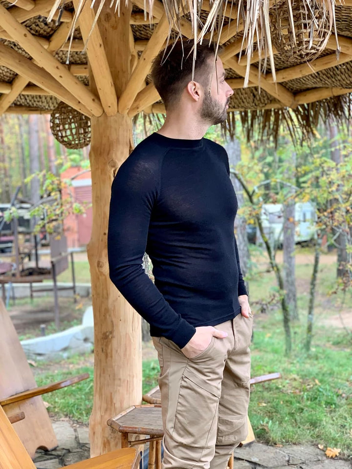 Thermowave Herren Merino Warm Long Sleeve Oberteil XL Schwarz, XL Schwarz