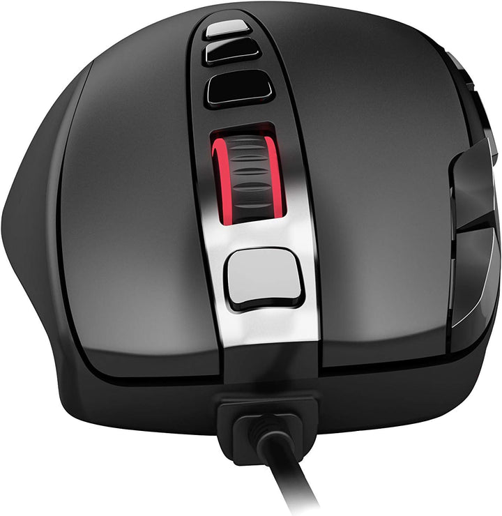 Lioncast ® LM15 Gaming Maus mit Kabel [PROGRAMMIERBARE Tasten] für PC - Beste MMO RGB Beleuchtung -