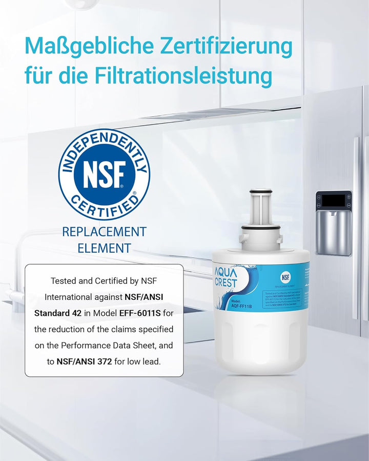 2X AQUACREST DA29-00003G Kühlschrank Wasserfilter, Kompatibel mit Samsung AquaPure Plus DA29-00003G,