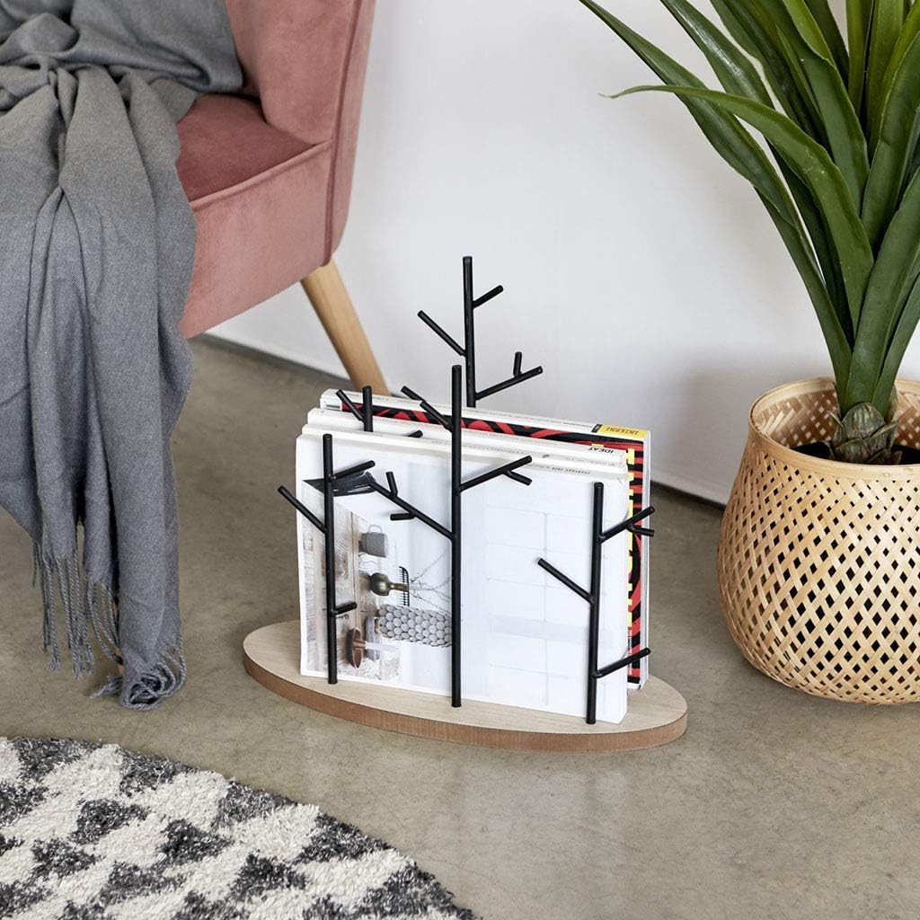 balvi Zeitschriftenhalter Autumn Farbe Schwarz Organizer für Zeitungen und Zeitschriften aus Metall