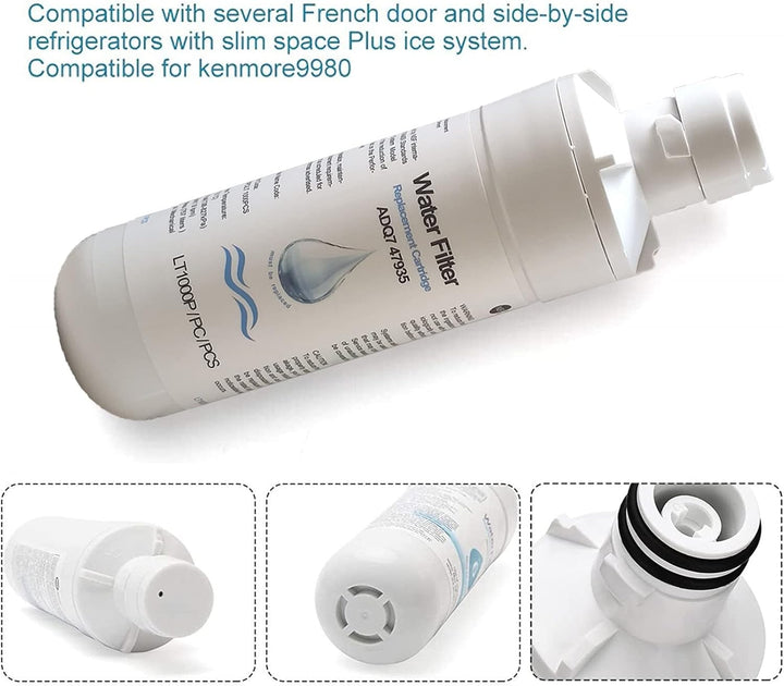 Lt1000p/Pc/Pcs Water Filter für Kuehlschrank, Extern Kühlschrank Wasserfilter ADQ747935, NSF-Zertifi