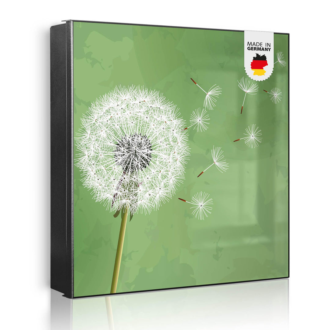 banjado Grosser Schlüsselkasten Metall - Schlüsselbox 30x30cm mit 32 Haken - Schlüsselkasten modern