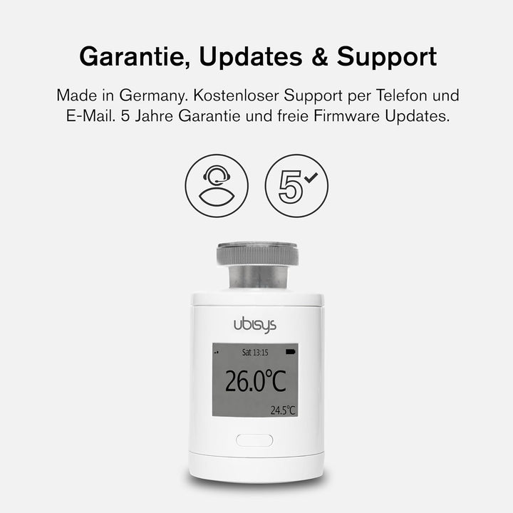 ubisys Zigbee Heizkörper-Thermostat H1 für mehr Komfort und Kosteneinsparung
