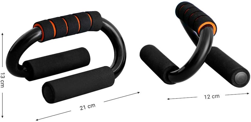 Decopatent Push up Balken - Set aus 2 Stück - Stabile Push up-Auflagen - S-Form für hohe Stabilität
