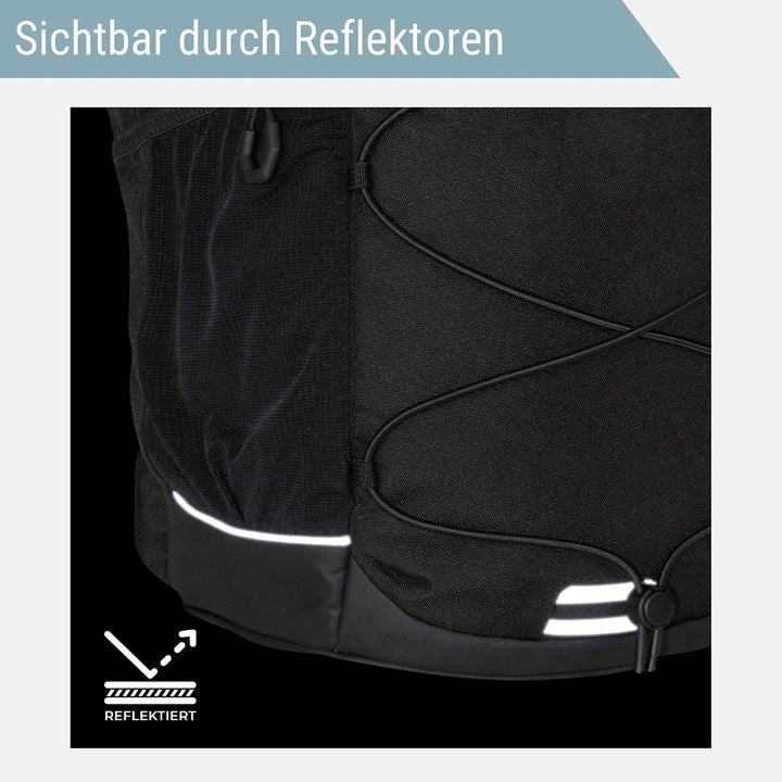 AUDETIC Schulrucksack Teenager Schwarz – AERO Backpack, Schwarz