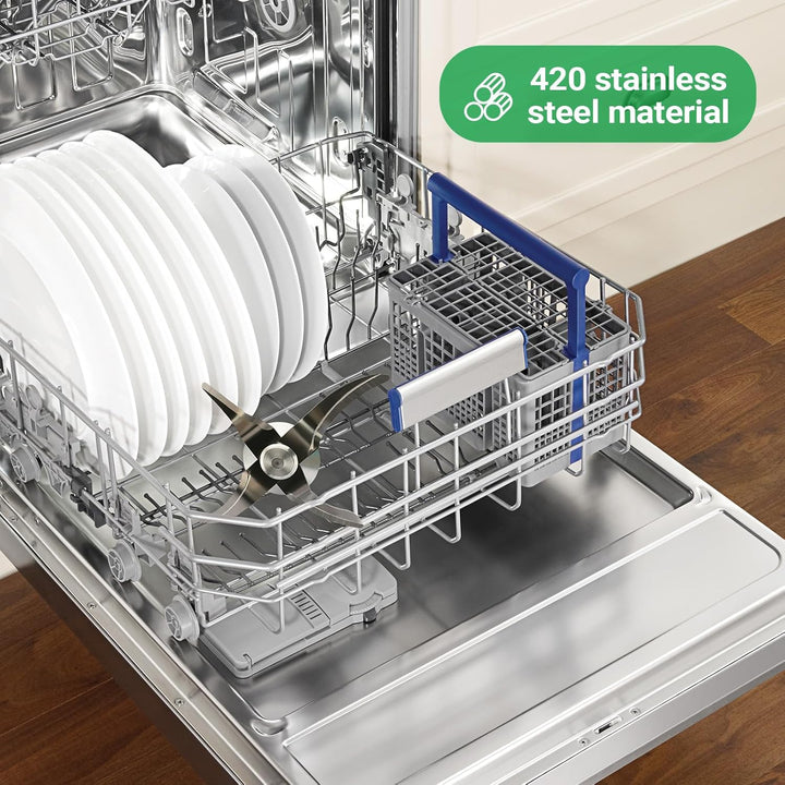 Titanstreichklinge Messer für Vorwerk Thermomix TM6 Küchenmaschine zubehör Titan TM6, Titan TM6