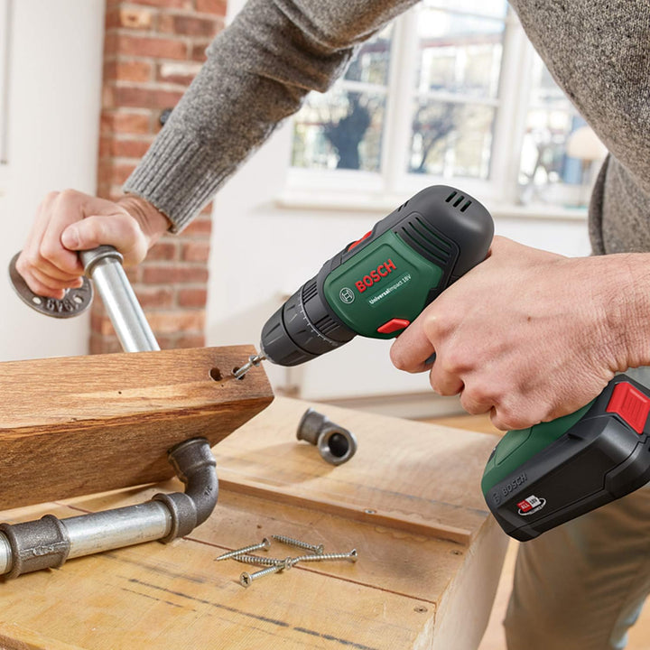 Bosch Home and Garden Bosch Akku Schlagbohrschrauber UniversalImpact 18 V (2 Akkus, 18 Volt System,