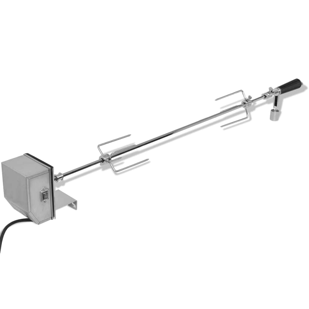 vidaXL Grill Rotisseriespiess mit professionellem Motor Stahl 1200 mm, 1200 mm