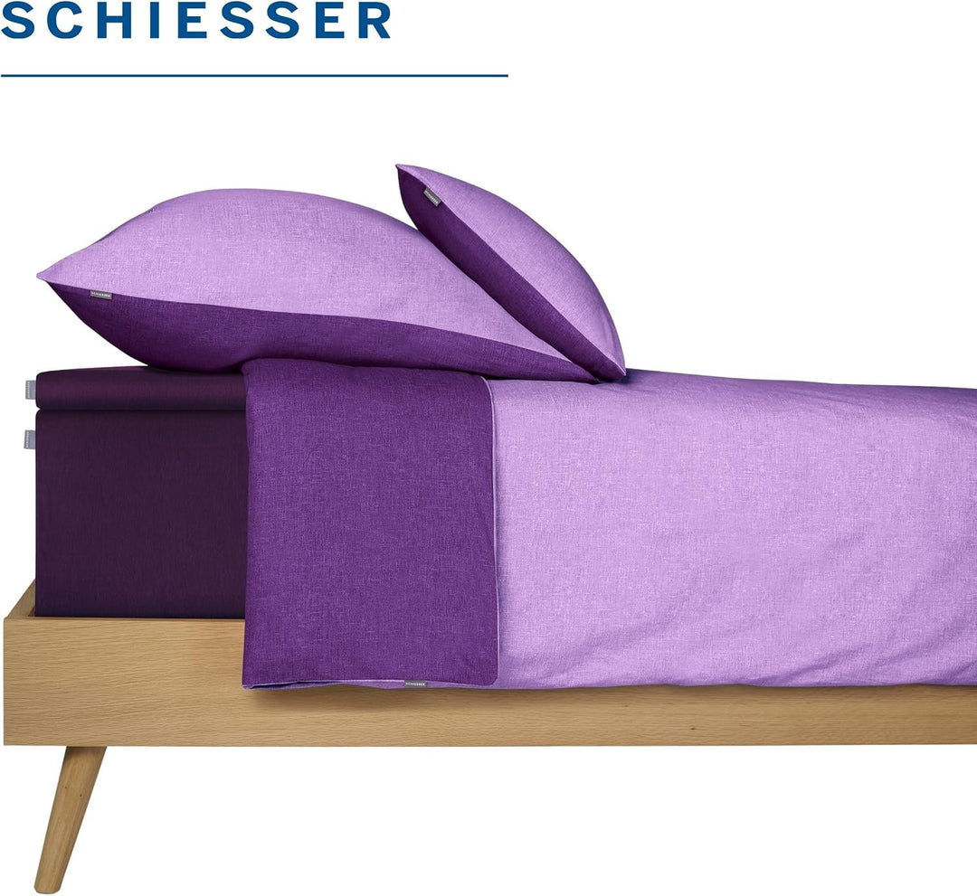 Schiesser Premium Spannbettlaken Flexi | 95|5 Wohlfühlformel | aus nachhaltiger Produktion | für Mat