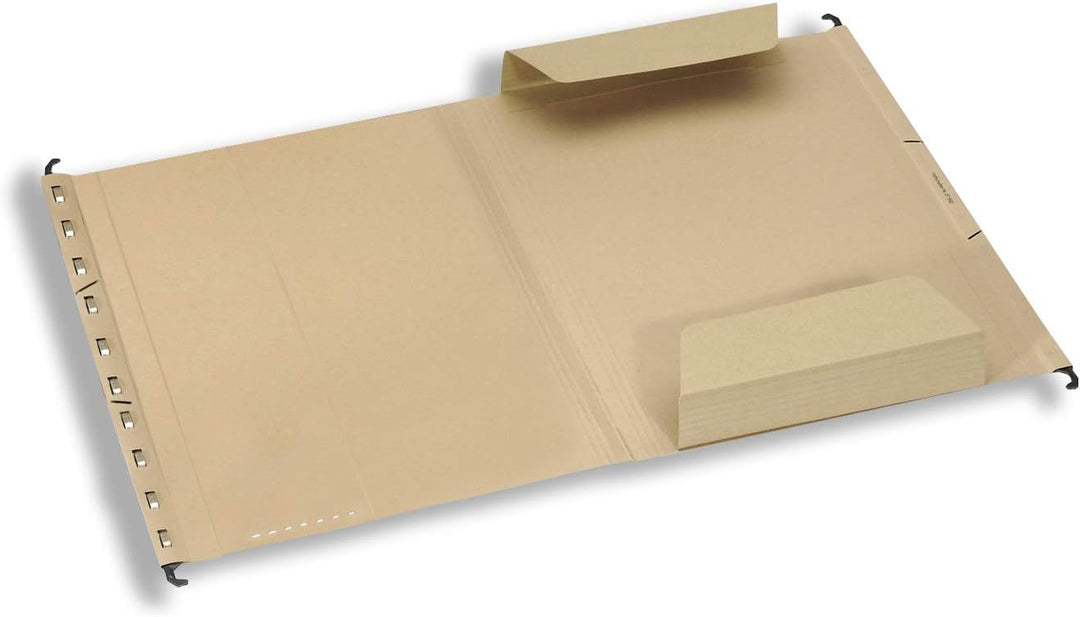 ELBA Hänge-Aktenmappe vertic ULTIMATE, 25er Pack, braun mit Einschlagklappen 25er Pack, mit Einschla