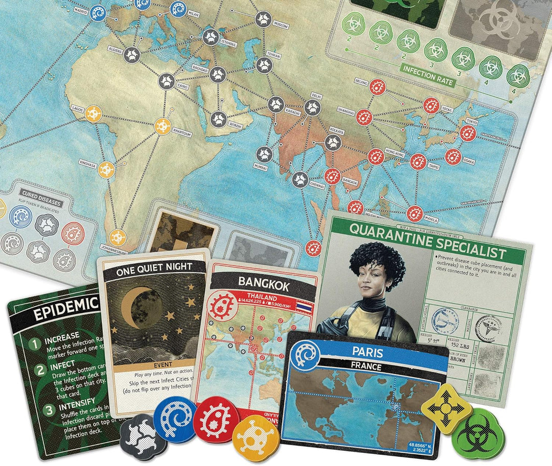 Z-Man Games ZMGZM7102 Pandemie 10th Anniversary Box, gemischte Farben
