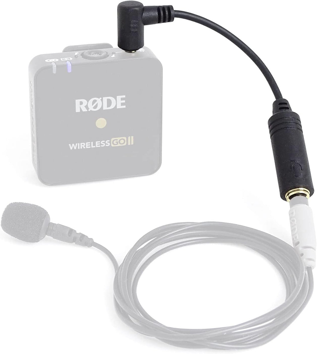 keepdrum RØDE SmartLav+ Lavalier-Mikrofon für Smartphone WS05BK Fell-Windschutz + ADP03 Kabel 3,5mm