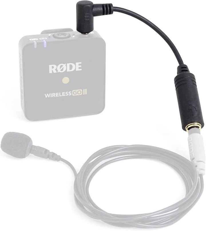 keepdrum RØDE SmartLav+ Lavalier-Mikrofon für Smartphone WS05BK Fell-Windschutz + ADP03 Kabel 3,5mm