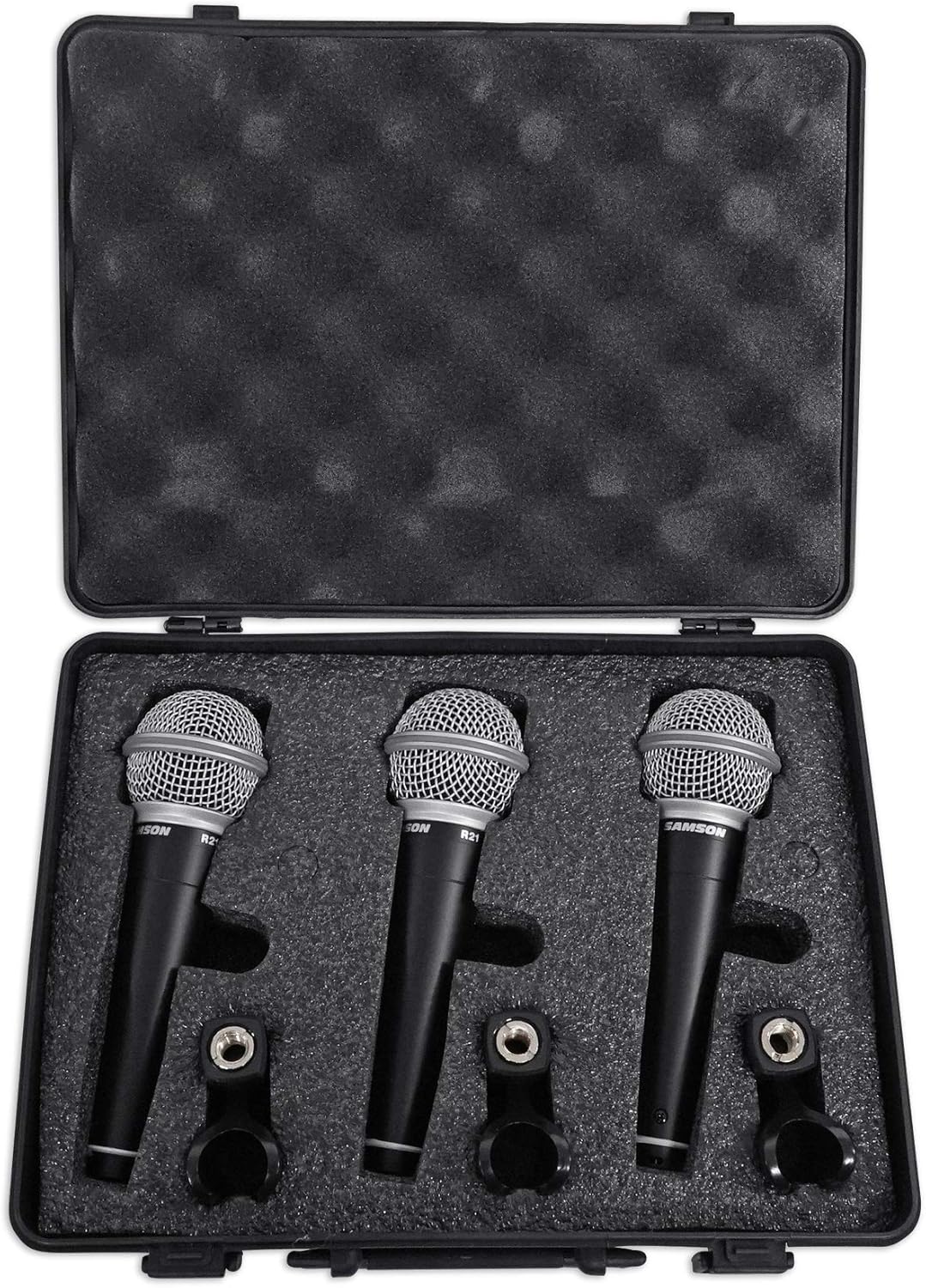 Samson R21 Pack mit 3 dynamischen Mikrofonen (Nieren), Schwarz